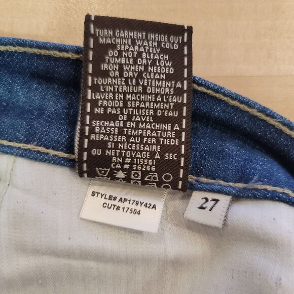 7 For All Mankind Roxanne Skinny Ankle Ladies Jeans 27 Denim Medium Wash - Picture 10 of 15